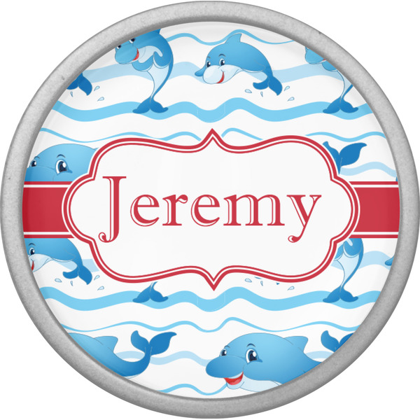 Dolphins Cabinet Knob - Nickel - Front