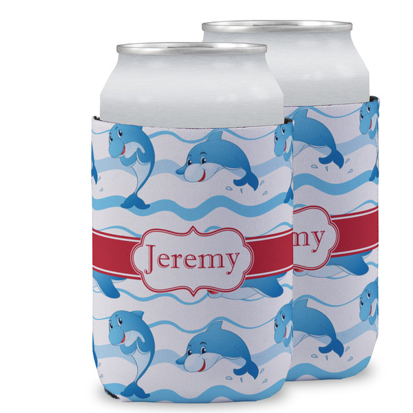 Custom Dolphins Can Cooler (12 oz) w/ Name or Text