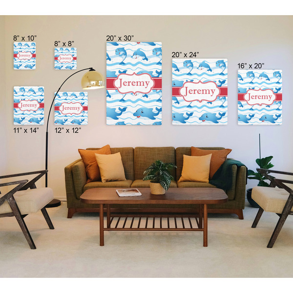 Dolphins Canvas Prints - Multiple Sizes