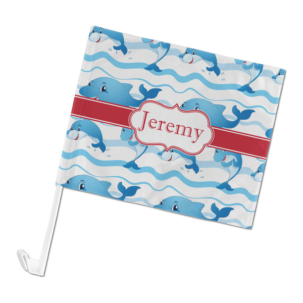 Custom Dolphins Car Flag - Large (Personalized)
