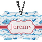 Dolphins Rear View Mirror Ornament (Personalized)