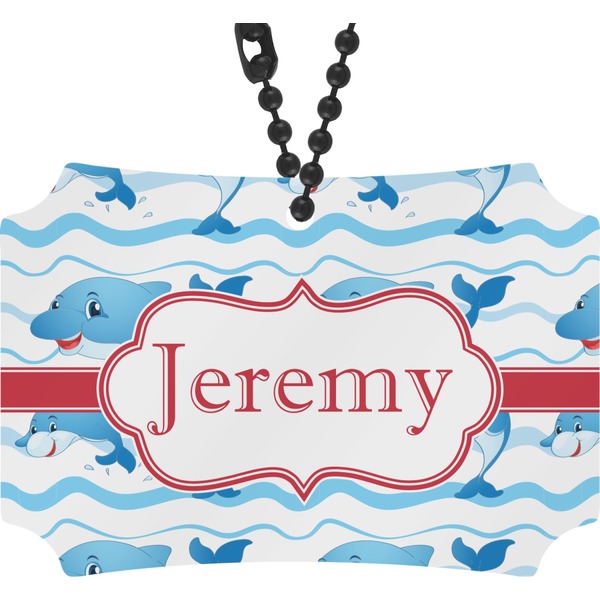 Custom Dolphins Rear View Mirror Ornament (Personalized)