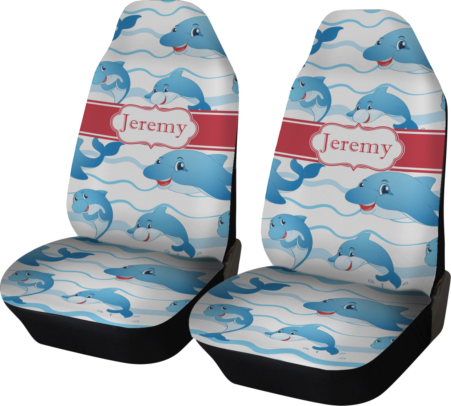 Dolphins Car Seat Covers (Set of Two) (Personalized) YouCustomizeIt