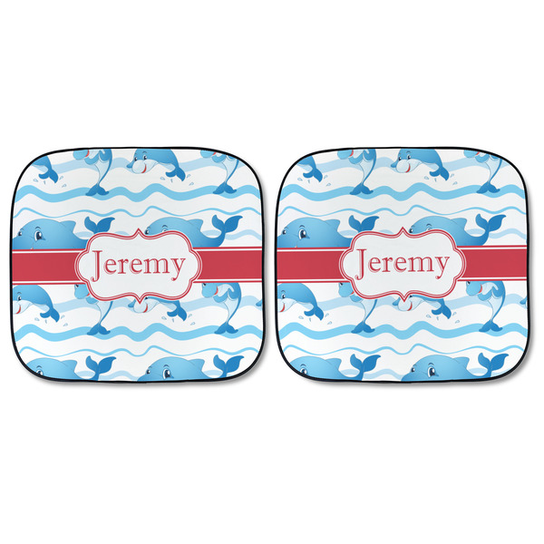 Dolphins Car Sun Shades - FRONT