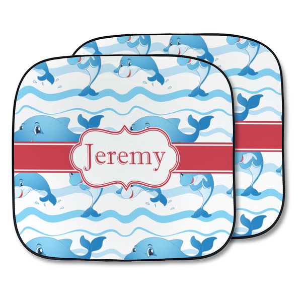 Custom Dolphins Car Sun Shade - Two Piece (Personalized)