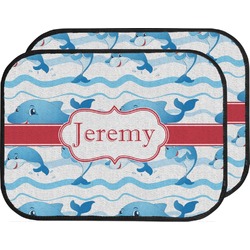 Dolphins Car Floor Mats (Back Seat) (Personalized)