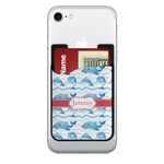 Dolphins 2-in-1 Cell Phone Credit Card Holder & Screen Cleaner (Personalized)