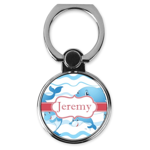 Custom Dolphins Cell Phone Ring Stand & Holder (Personalized)