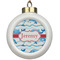Dolphins Ceramic Ball Ornament (Personalized)