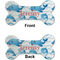 Dolphins Ceramic Flat Ornament - Bone Front & Back (APPROVAL)