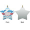 Dolphins Ceramic Flat Ornament - Star Front & Back (APPROVAL)