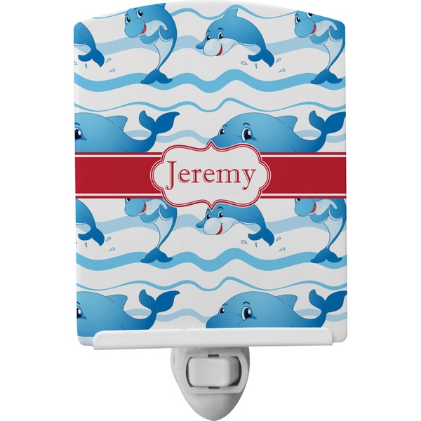 Custom Dolphins Ceramic Night Light (Personalized)