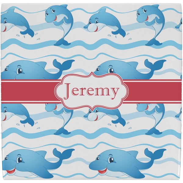 Custom Dolphins Ceramic Tile Hot Pad (Personalized)