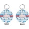 Dolphins Circle Keychain (Front + Back)