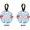 Dolphins Circle Luggage Tag (Front + Back)