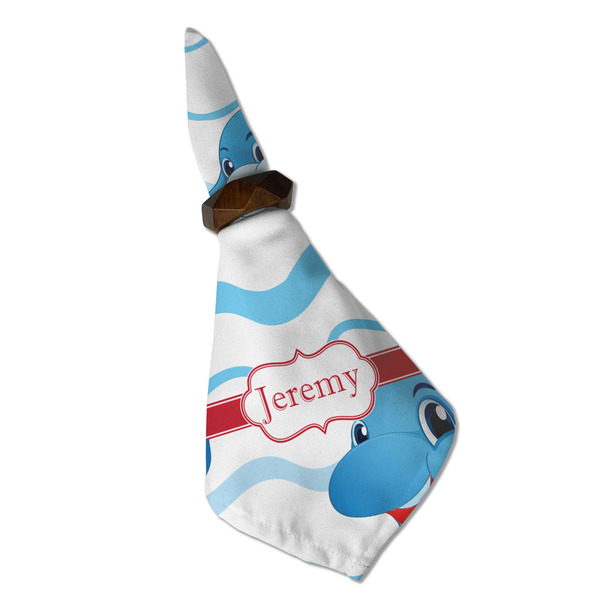 Dolphins Cloth Napkins - Personalized Dinner (Folded in Ring) (MAIN)