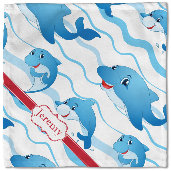 Dolphins Cloth Napkins - Personalized Lunch (Single Full Open)