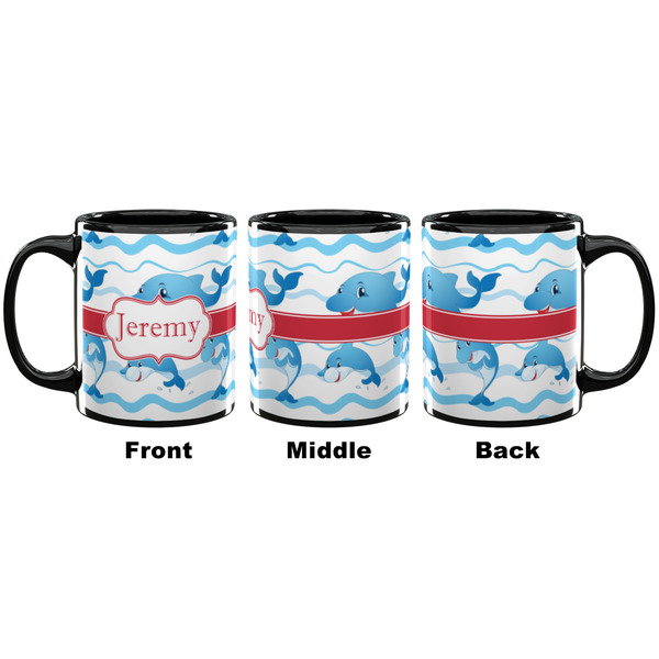 Dolphins Coffee Mug - 11 oz - Black APPROVAL