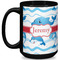 Dolphins 15 Oz Coffee Mug - Black (Personalized)