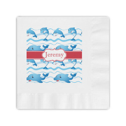 Dolphins Coined Cocktail Napkins (Personalized)