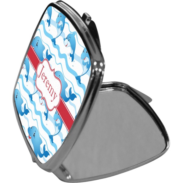 Dolphins Compact Mirror (Side View)