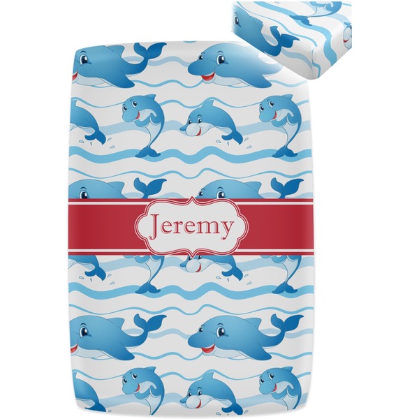 Dolphins Crib Fitted Sheet - Apvl