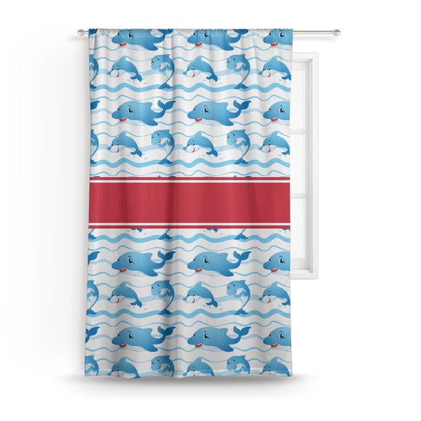 Custom Dolphins Curtain