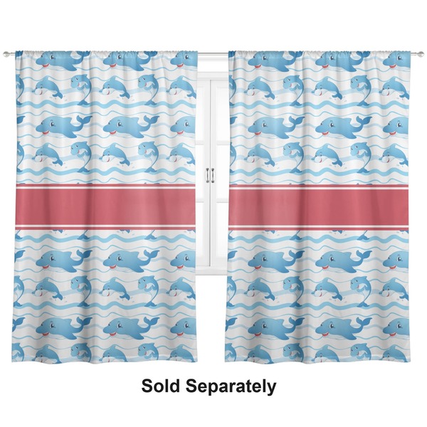 Custom Dolphins Curtain Panel - Custom Size