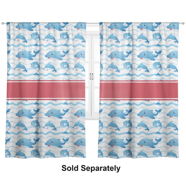 Dolphins Curtain 112x80 - Lined