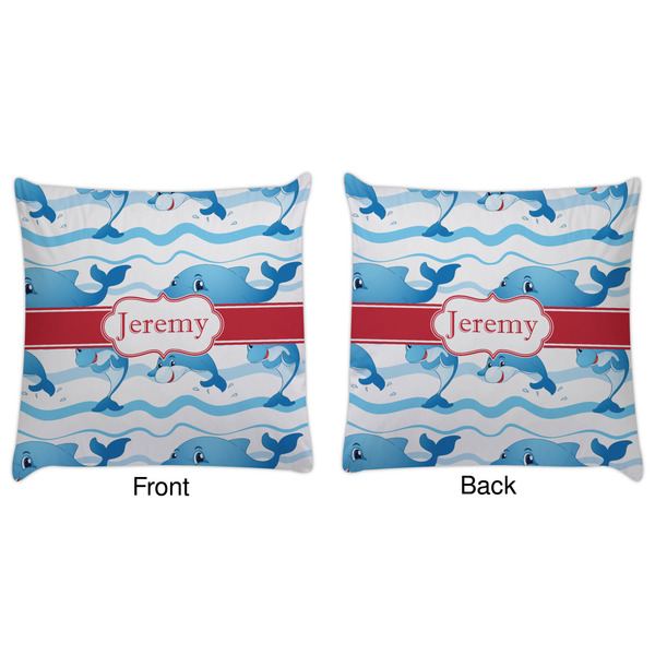 Dolphins Decorative Pillow Case - Approval