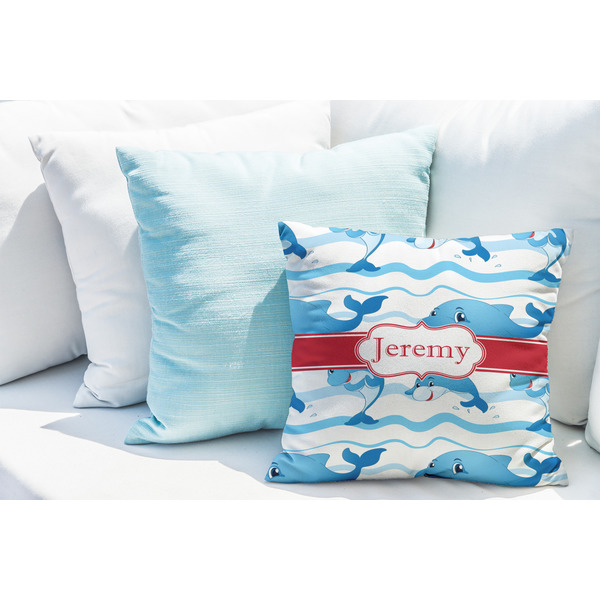 Dolphins Decorative Pillow Case - LIFESTYLE 2