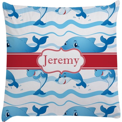 Dolphins Decorative Pillow Case (Personalized)