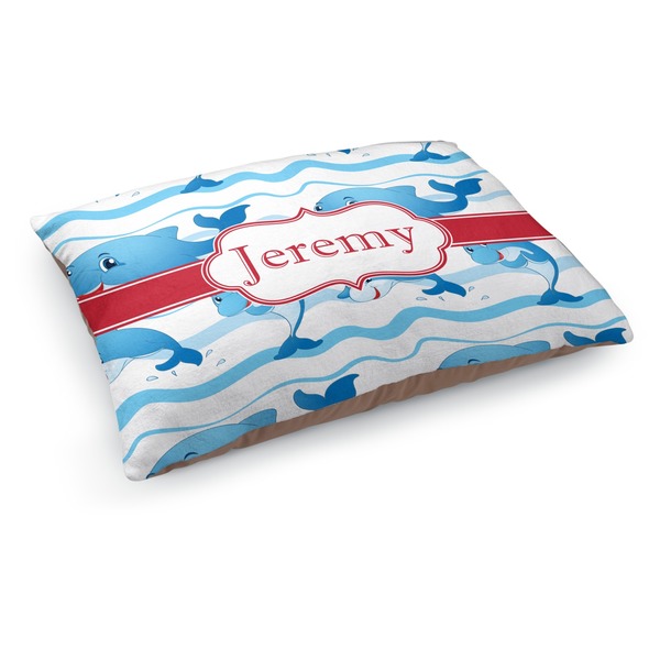 Custom Dolphins Dog Bed - Medium w/ Name or Text