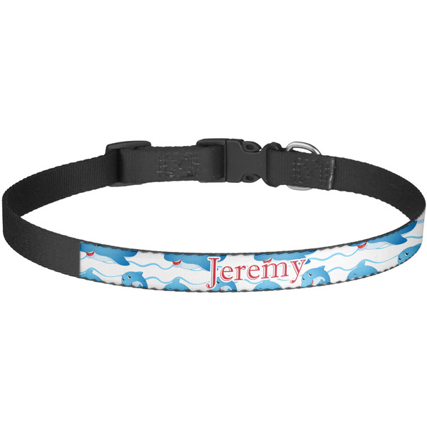 Custom Dolphins Dog Collar - Large (Personalized)