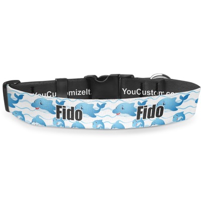 Dolphins Deluxe Dog Collar (Personalized)