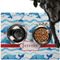 Dolphins Dog Food Mat - Large w/ Name or Text