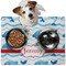 Dolphins Dog Food Mat - Medium w/ Name or Text