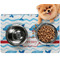 Dolphins Dog Food Mat - Small LIFESTYLE