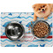 Dolphins Dog Food Mat - Small w/ Name or Text