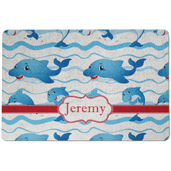 Dolphins Dog Food Mat w/ Name or Text