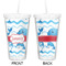 Dolphins Double Wall Tumbler with Straw - Approval