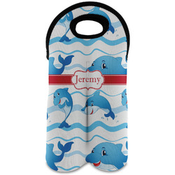 Dolphins Wine Tote Bag (2 Bottles) (Personalized)