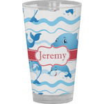 Dolphins Pint Glass - Full Color (Personalized)