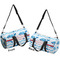 Dolphins Duffle bag small front and back sides