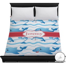 Dolphins Duvet Cover - Full / Queen (Personalized)