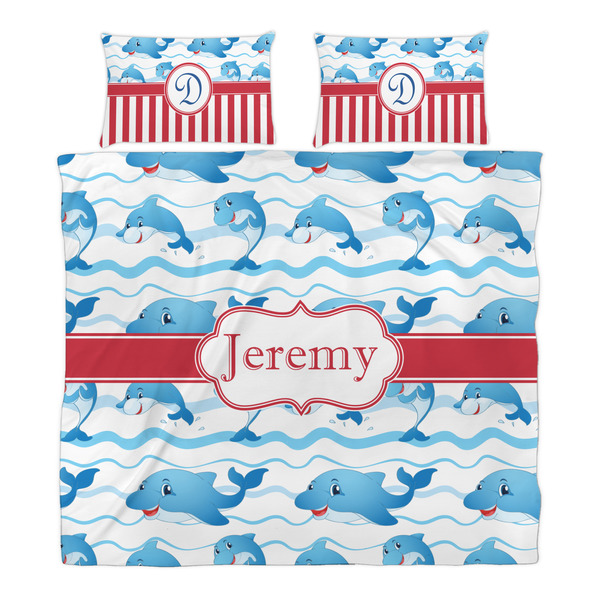 Dolphins Duvet Cover Set - King - Alt Approval