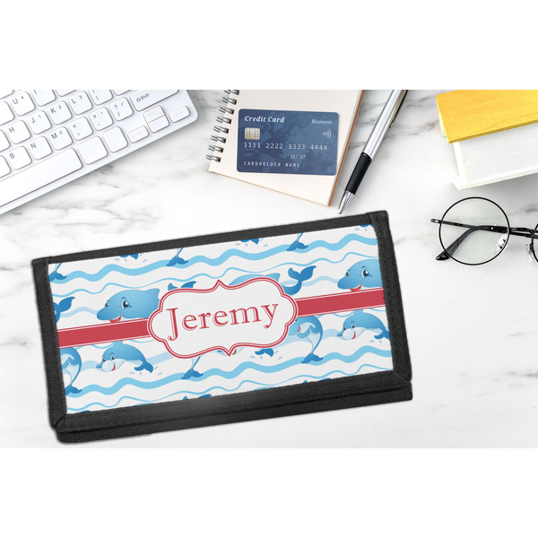 Dolphins DyeTrans Checkbook Cover - LIFESTYLE