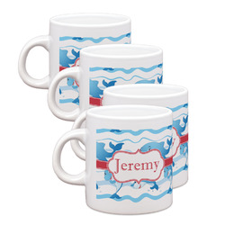 Dolphins Single Shot Espresso Cups - Set of 4 (Personalized)