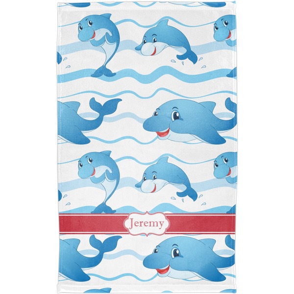 Dolphins Finger Tip Towel - Full View