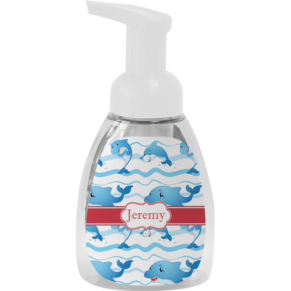 Custom Dolphins Foam Soap Bottle - White (Personalized)